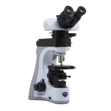 Microscope Trinocular (Fixed 50/50), 30° Inclined, 360° rotating. Eyepieces: WF10X/22, B-510POL-I Optika Italy